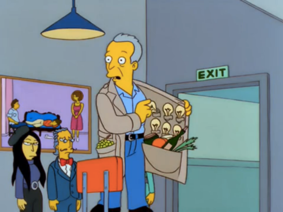 Jasper Johns in "The Simpsons"